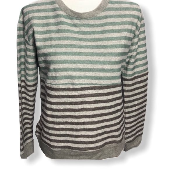 LCT by lucca couture Grey Striped Sweater - Picture 5 of 8